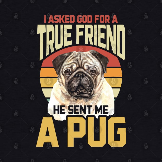 Retro Pug by ShirtsShirtsndmoreShirts